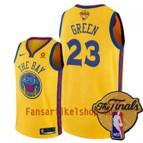 NBA Golden State Warriors Trikot Draymond Green 23 2018 NBA Finals Patch Nike Gelb City Edition Swingman - Herren